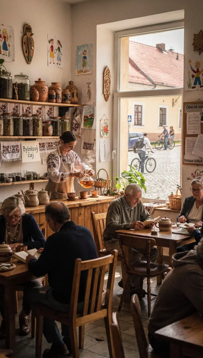 Zelené bylinky a sušené kvety usporiadané na bielom pozadí