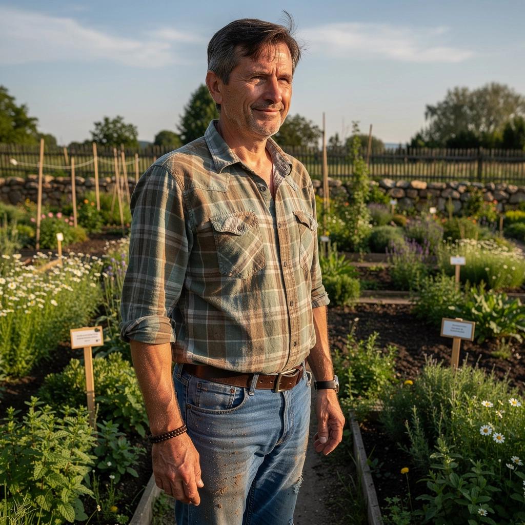 Záber na voňavé sušené bylinky usporiadané v sklenenej nádobe na pozadí prírodnej scenérie.
