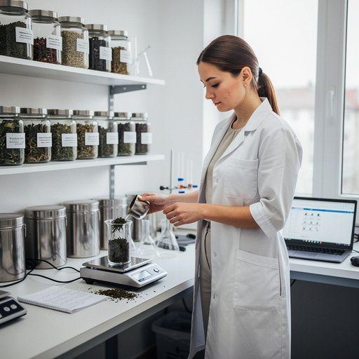 Čajová kanvica s horúcim bylinkovým čajom na stole obklopená kvetmi a starožitným riadom.